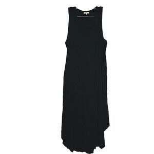 Z supply black maxi tank dress women's medium casual lounge minimal basic summer